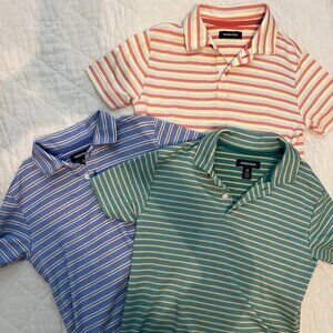 Nordstrom Kids' Striped Polos (set of 3) M 8/10